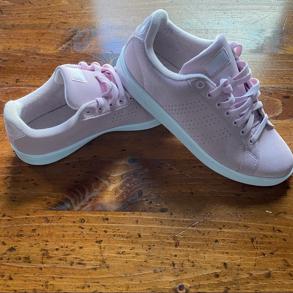 Adidas Pink Low Top Sneakers size 9.5